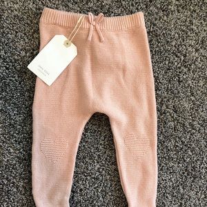 NWT Zara Knit Wear baby girl footies leggings